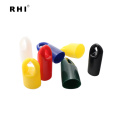 RHI PVC-Hängeroberteile. Vinyl-Haken-Endkappe für Stahlstange. Endkappen und Verschlüsse aus Kunststoff